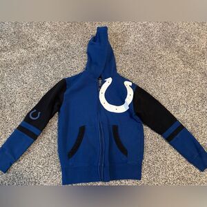 Boy's NFL Indianapolis Colts Full Zip Hoodie Sz M